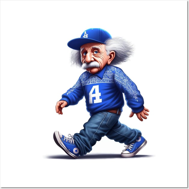 What If Einstein Was A Crip?  #2 Wall Art by High Voltage Graphics